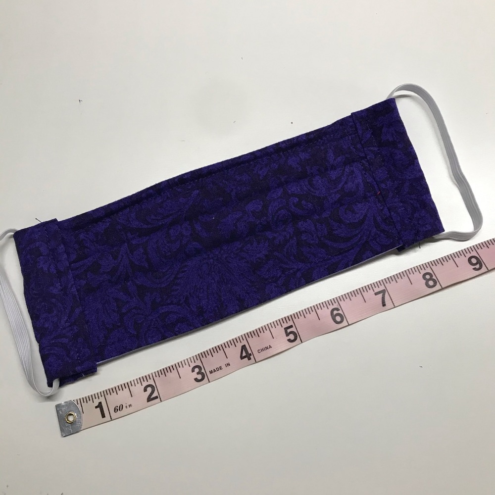 Face mask, face covering, filter pocket purple - Picture 7 of 8